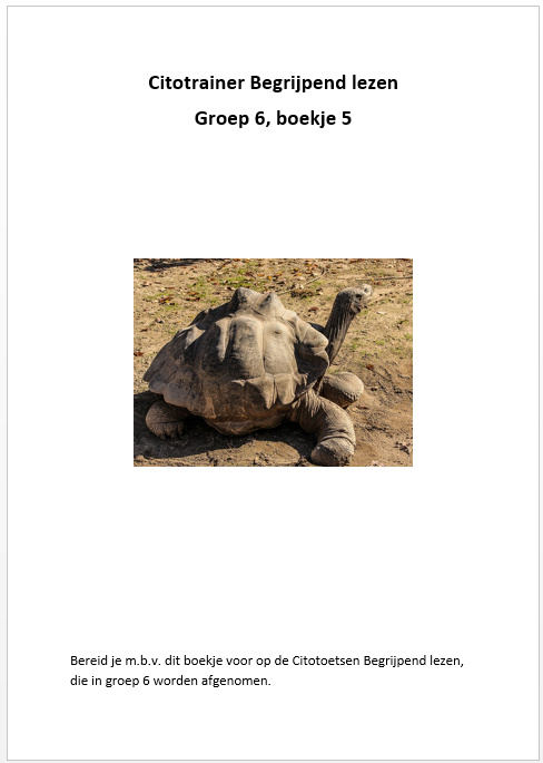 Citotrainer Begrijpend lezen Boekje 5 - Groep 6 (M6; pdf-bestand)