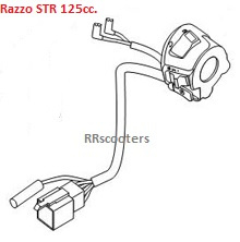 Razzo STR 125cc. - Stuurschakelaar RECHTS - (614-12Y2-001R)