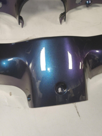 Kappen - China LX - (S-type) - Koplampkap + Tellerkap - Kleur: KAMELEON Blauw/Paars - (nieuw) - (VAK Z 61-22)