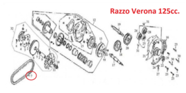 Razzo Verona 125cc - AANDRIJFRIEM 125/10 - (743-20-30) - (nr.7) - (VAK B-118)