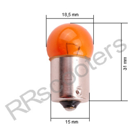 gloeilamp 12V 10W (WIT) - BAJONET - richtingaanwijzer / knipperlicht (VAK B-76)