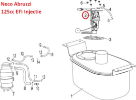 Neco Abruzzi 125cc EFI injection - nr:2 - EFI OIL PUMP  16200-J23-0000