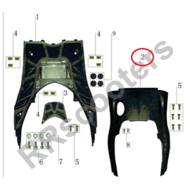 Turbho CD-50 / Side-Skirt Links & Rechts + onderkuip (nr. 2)