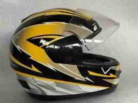 Helm - Integraal - kleur: geel/zwart (demo) - maat: 58-59 cm.
