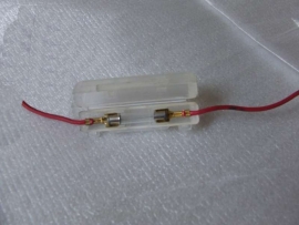 Zekeringhouder - glaszekering max. 15A. - (VAK B-20/b)