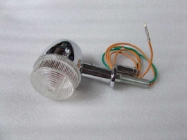richtingaanwijzer / knipperlicht bij achterlicht, links of rechts, WITTE glaasjes (VAK B-26)