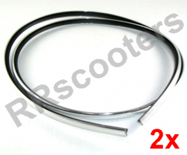 Baotian Classico - Sierstrip-set (chroom) (nr. 3) - voorkap/beenschild (VAK B-190)