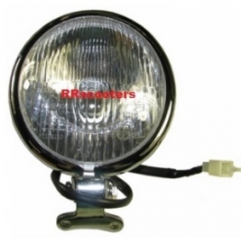 14 - Grande Retro - Koplamp (CHROOM) compleet met steun (VAK C-60)