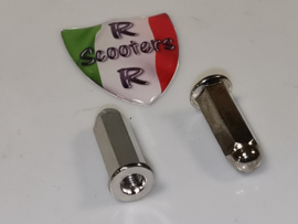 Dopmoer / Uitlaatmoer (lang) (prijs = per set van 2 stuks !!) - (VAK B-17)
