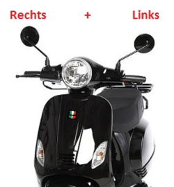 GTS Toscana - Spiegelset - GLANS ZWART - Links + Rechts (VAK E-30)