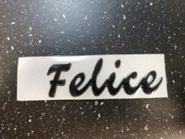 BTC Riva/Felice - Sticker "Felice" (zwart) - (VAK B-130C)