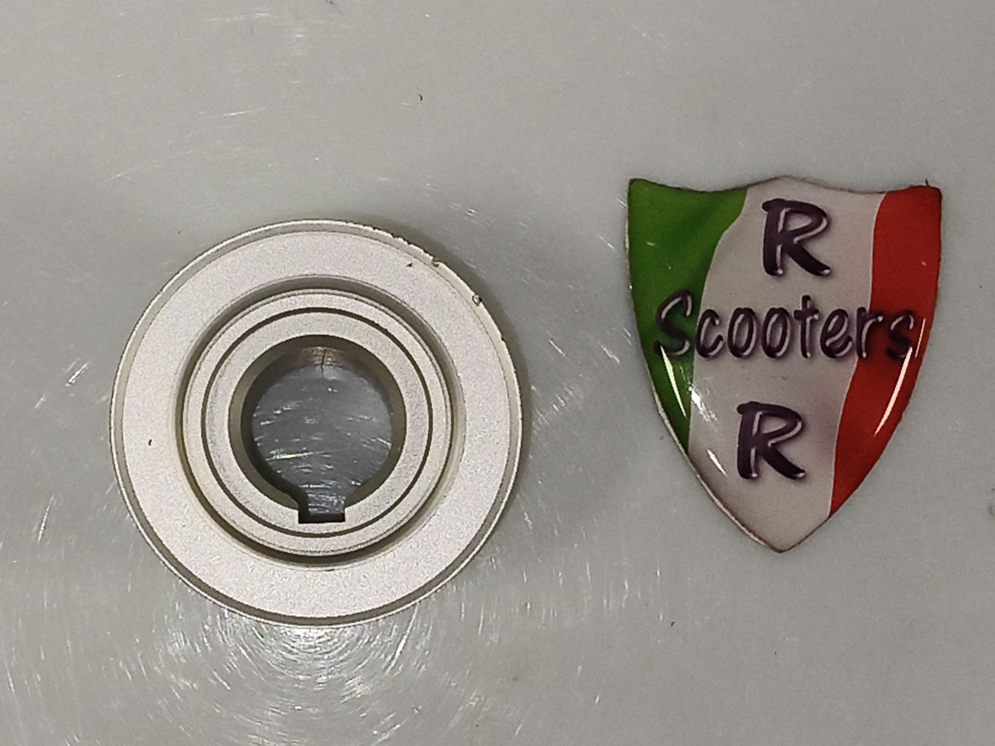 Ecooter E1 - Voorste tandwiel van v-snaar