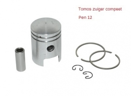 Tomos zuiger A3 - 38mm - pen 12 mm. - compleet (VAK B-88)