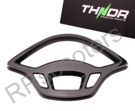 Vespa Primavera / Cockpit Frame "THNDR" - Glans Zwart - 067066