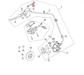 Neco Abruzzi - Remlichtschakelaar Links of Rechts - nr. 3 - 37660-J23-0000 (B-162)