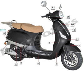 Razzo Toscana - Zij-scherm LINKS (nr. 3) - HT50QT-12-04-01 LF-044