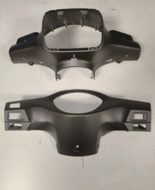 Kappen - China LX - (S-type) - Koplampkap + Tellerkap - Kleur: Mat Antraciet - (nieuw) - (VAK Z 61-22)