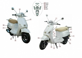 China LX - Side skirt Links - kap nr. 10 (kleur: diversen) bestnr: 32328