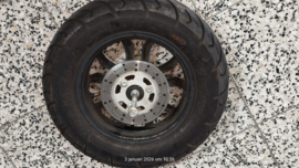 La Souris City (S) -  Velg VOOR + Band + Ventiel + Remschijf + Wiel as - (GEBRUIKT) - (VAK AW)