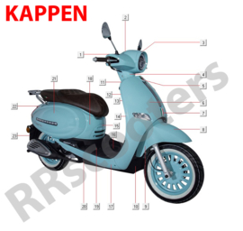 GTS Cappucino - Kappen - (nr. 1) - Tellerkap HALOGEEN - (zie VAK H-9)
