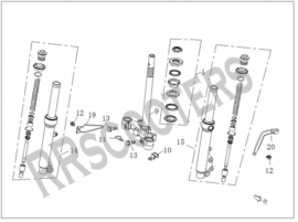 Neco Azurro S Schokbreker LINKS (zwart) - (nr. 15) - (MQBK-51510-0000BLA)