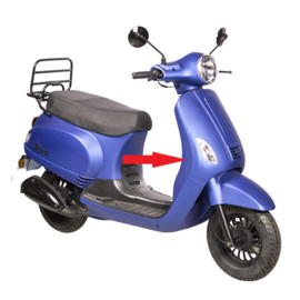 BTC Riva 1 - Beenschild - Kleur: mat blauw