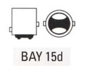 Gloeilamp 12V 21/5W rem- en achterlicht (BAY15D) - (VAK B-75)