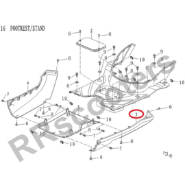 BTC Trevis - Side Skirt LINKS (nr. 3) - Kleur: Antraciet - TRE 3448514 AT
