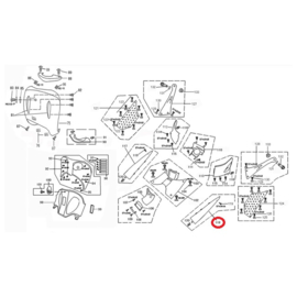 BTC GT2 - Side-Skirt LINKS (Creme/wit) (nr.118)