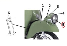 Neco Abruzzi '65 - Koplamp (nr. 5) - J08-51400-00