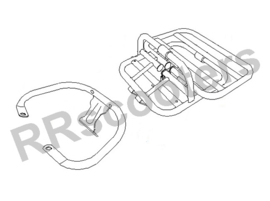 Neco Agira (50 of 125cc) - Klapdrager Chroom Achter -