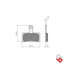 Remblokset Knaap Fatbike - RDT - Don Souris - Capo (E-mark) - (VAK R-4)