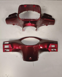 Kappen - China LX - (S-type) - Koplampkap + Tellerkap - Kleur: Bordeaux Rood Metallic - (nieuw) - (VAK Z 61-21)