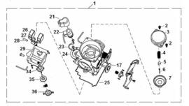 Razzo Venice 125cc.  - Carburateur  -  (nr. 1) - 152QMI-14-0001