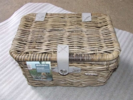 BASIL DENTON (Large) Rotan opbergkoffer / mand Nature Grey (13047)