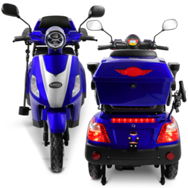 Scootmobiel - Rolektro E-trike V.3 - Kleur: blauw