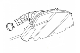 Neco Agira (125cc.) - Luchtfilterhuis compleet met luchtfilterelement - 172000-152QMI-0200