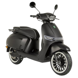 GTS E-Levanti / Mat Carbon Black (45 km/u) - (standaard met 55 Ah. accu !!!)