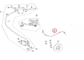 Neco Abruzzi (125cc.) - Gaskabel (nr. 20) - (VAK C top)
