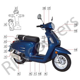 Turbho RB-50 / Kappen (blauw)