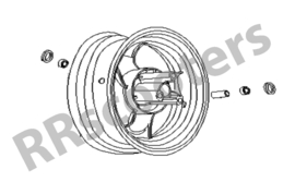 Baotian Rocky - Velg voor (3-spaak) - (BAO-401100-TACF-0000)