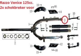 Razzo Venice 125cc - Schokbreker set (Links & Rechts) - nr. 3 - TI31-090200000