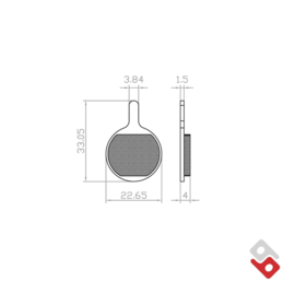 Windgoo B20 Fatbike - Performance - Remblokset (E-mark) - (VAK R-1)