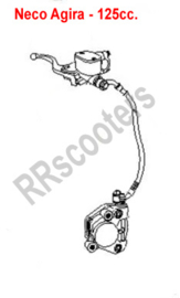 Neco Agira (50cc.) - Voor-rem compleet - 4DP04000-TAMD-0400