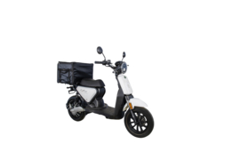 GTS E-move / Wit (met 20 Ah. accu) - Bezorgscooter + Tas