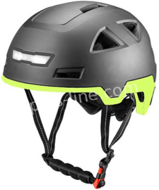 Vito Snorscooter helm / Pedelec helm ZONDER VIZIER - Kleur: Mat Zwart met fluor - (1252V)