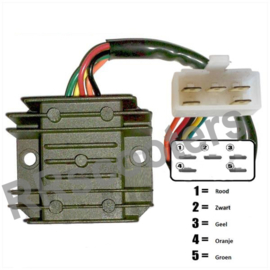 Razzo 125cc. - Spanningsregelaar - (VAK B-16)