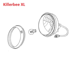 Baotian Classico - koplamp (compleet) - (VAK B-151C)