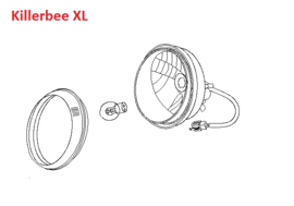 Killerbee XL - koplamp (compleet) - (VAK B-151C)