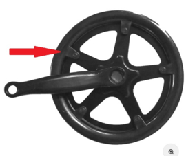 Windgoo E20 - Crankset (kunststof ring met schroeven !)